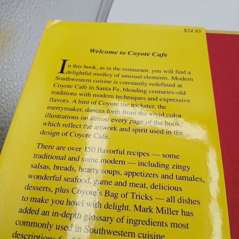 Mark MILLER Coyote Cafe Cookbook 1989 1st‎ Edition Hardcover New NOS southwest